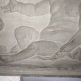 Old oil painting on canvas putti cherubs