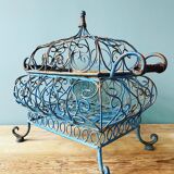 Decorative wrought iron basket