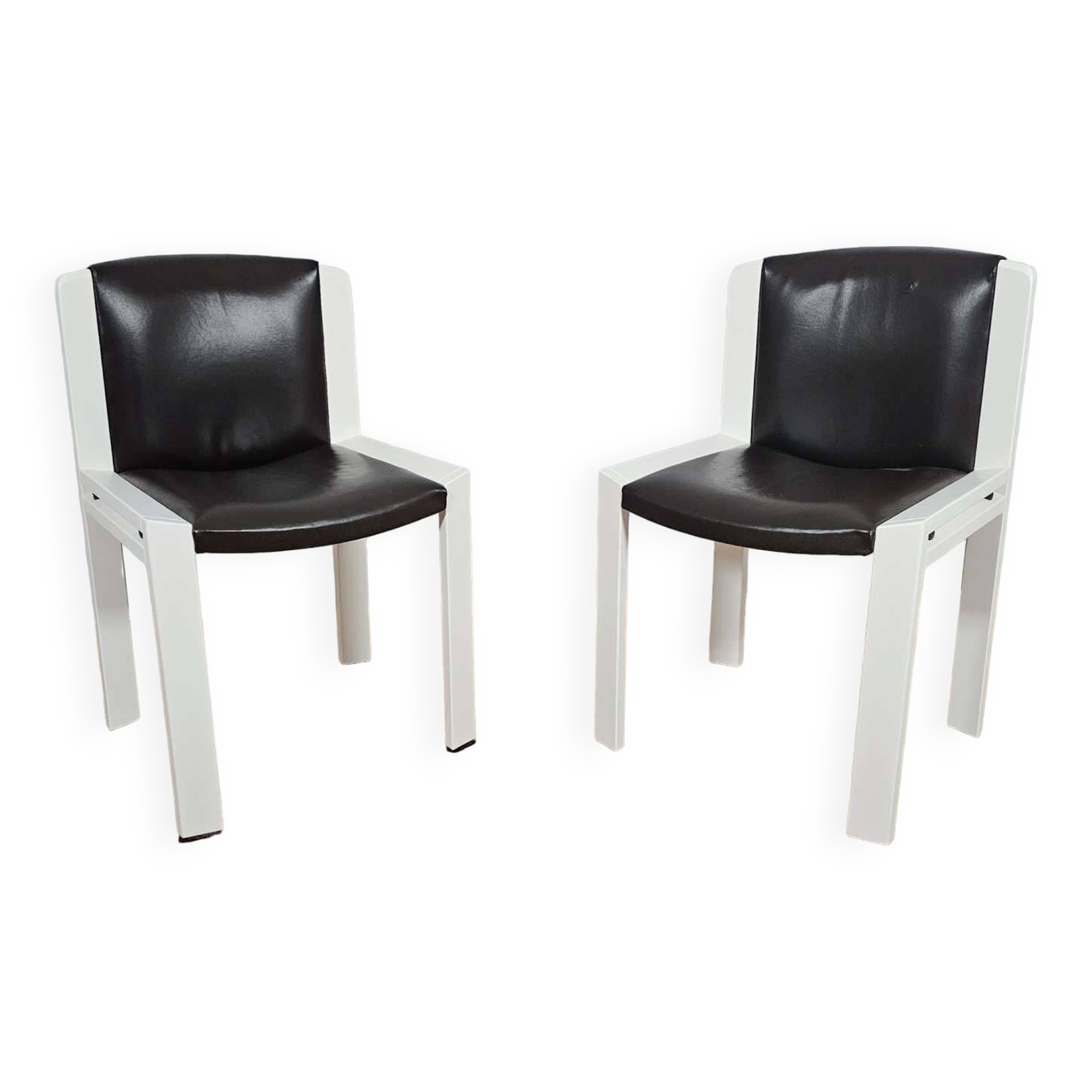Jeo COLOMBO for Pozzi, pair of "300 chair" chairs, circa 1965
