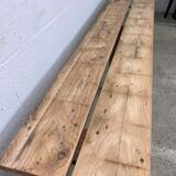 Bench with rustic base