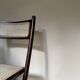 Set de quatre chaises pliantes en bois et cannage