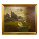 French School around 1880: animated lake landscape signed J Durand