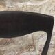 Scandinavian chair reupholstered in boucle fabric