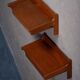 Wall-Mounted Teak Bedside Tables attributed to Børge Mogensen, 1950s, Set of 2