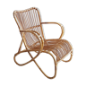 Eight-foot rattan armchair in vintage eight