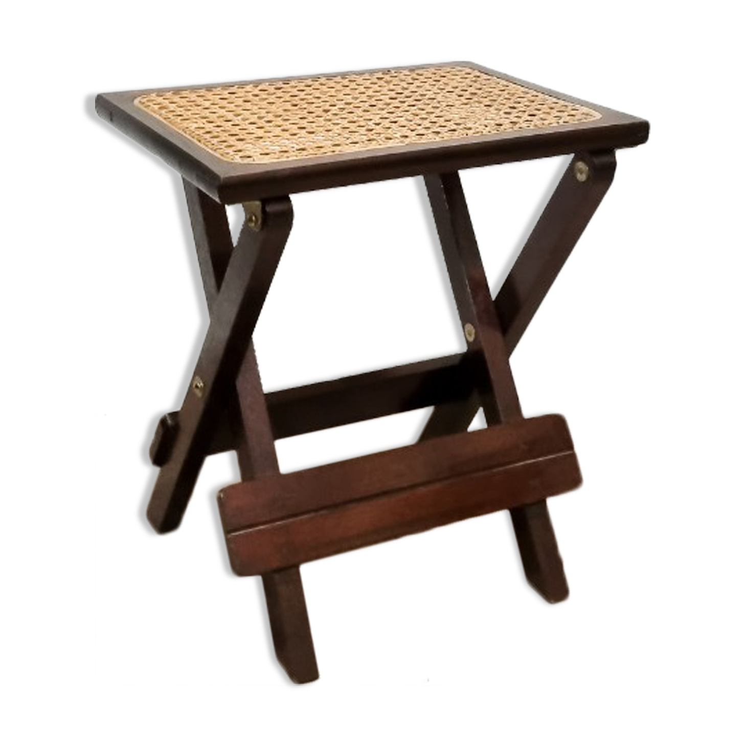 Old stool in cannage