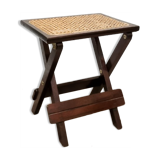 Old stool in cannage