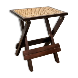 Old stool in cannage