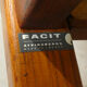 pair of Scandinavian teak armchairs and white buckles