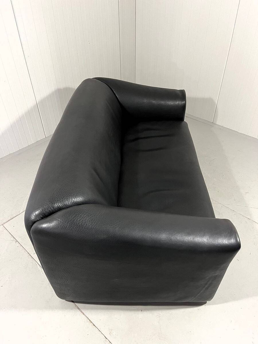 De Sede DS 47 dark brown neckleather 2-1/2 seats sofa