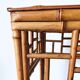 Bamboo and rattan side table from the 1970s.