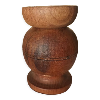 Wooden spice jar
