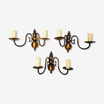 Brass wall lamps