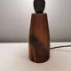 Very rare table lamp in turned wood by Stig Petterson Sweden 1950s.