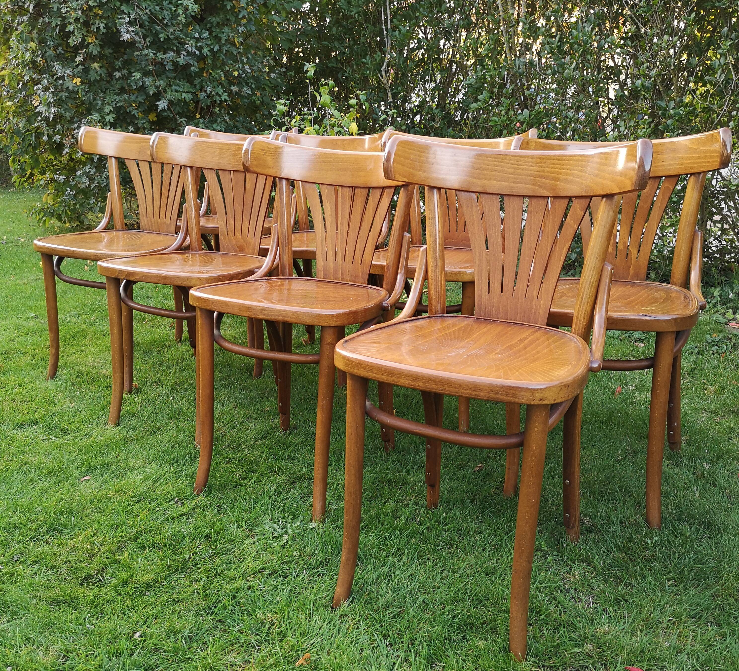 Set of 8 chairs Bistro