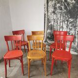 Set of 6 vintage bistro chairs