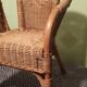 Fauteuil en rotin/osier pour enfant - vintage 1970