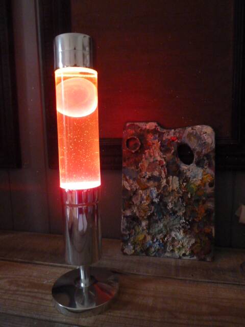 Vintage wax lava lamp