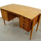 Vintage Pine Veneer Desk, 1960s