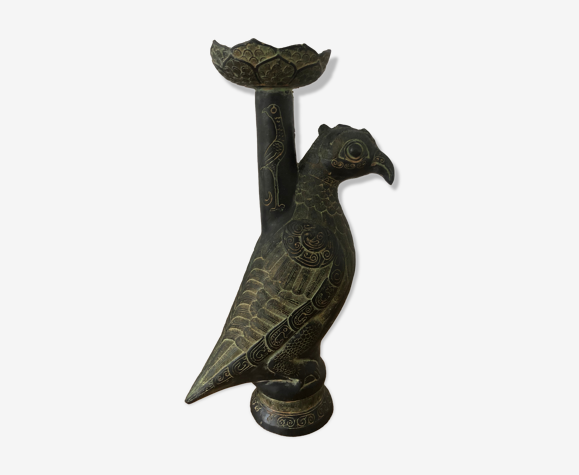Porte bougie en bronze