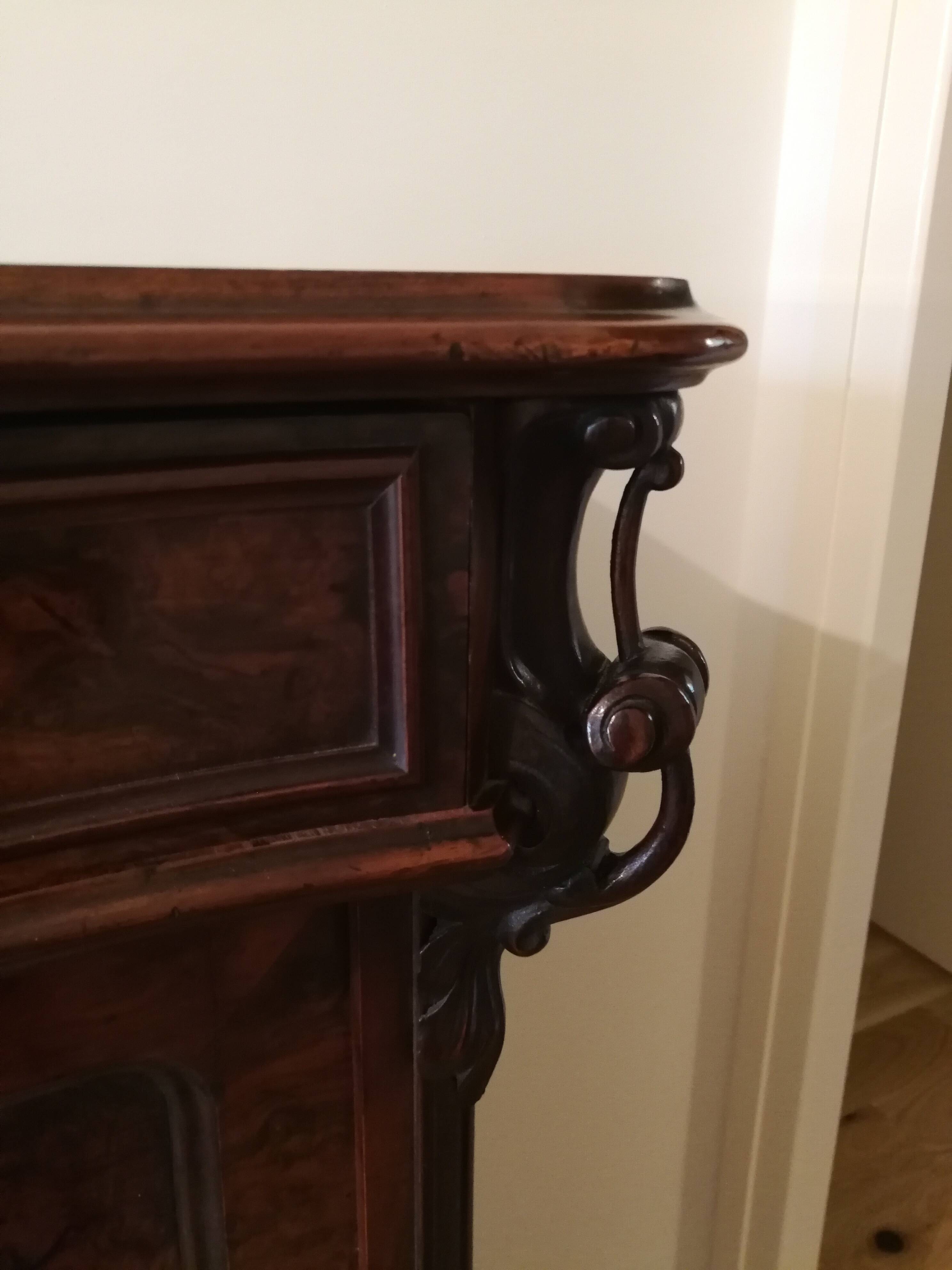 Armoire XIXe en ronce de noyer - Louis-Philippe / Napoléon III