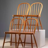 Set of four dining chairs, 1960s–70s