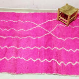 Berber carpet beni ouaraion pink 253x153 CM