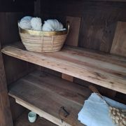 Wardrobe, oak linen cupboard from 1920.