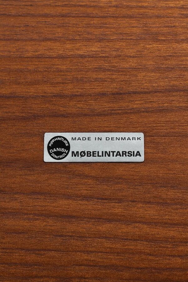 Table basse danoise teck 1960s Møbelintarsia – Danish Furniture Control