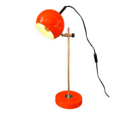Mid-century orange eyeball space age desk lamp