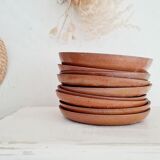Set of 9 stoneware dessert plates
