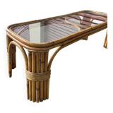 Rattan coffee table