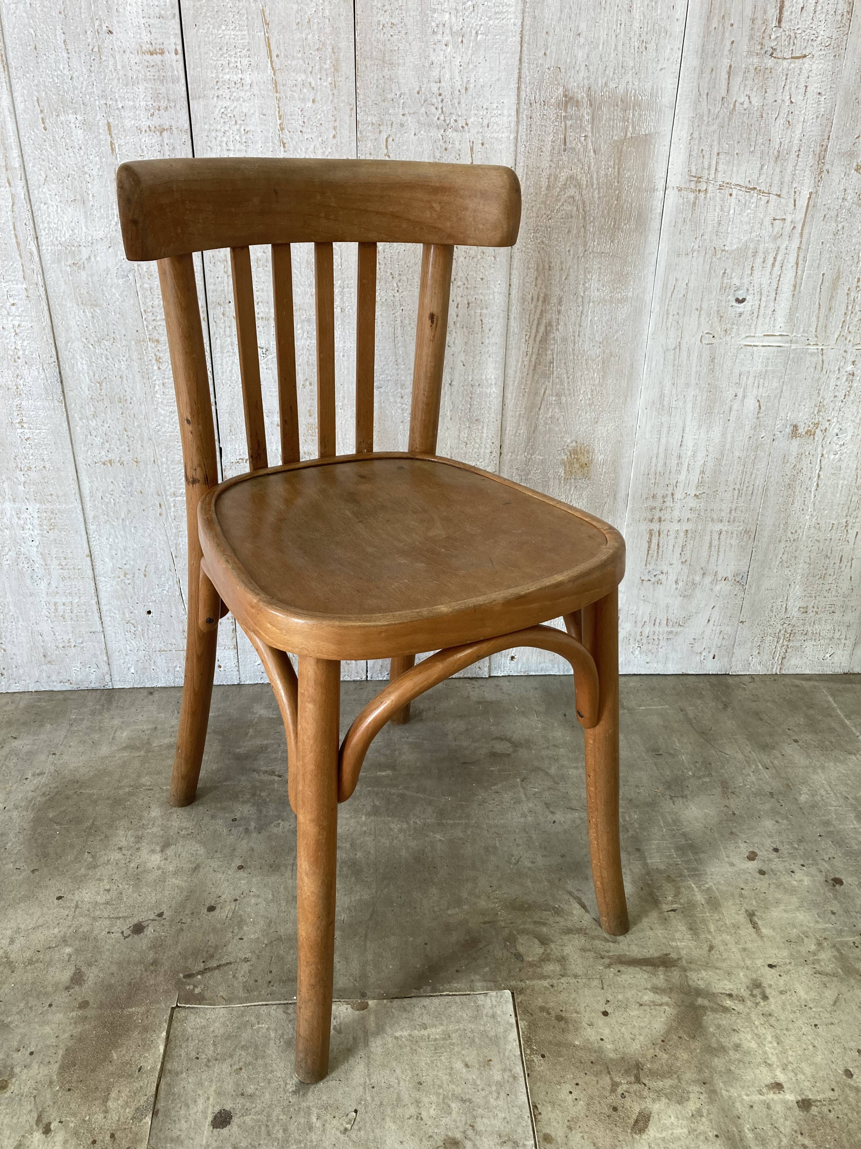 Set of 4 mismatched bistro chairs