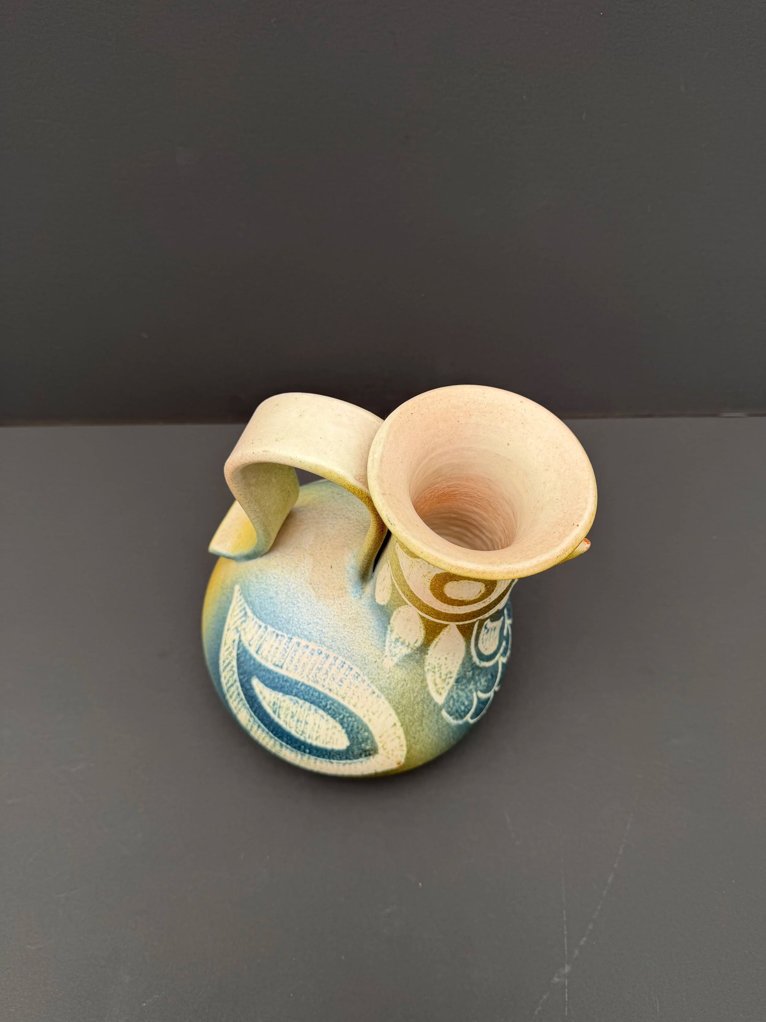 Ceramic jug signed, 1970