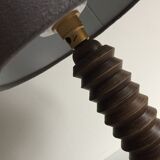 Vintage wood geometric lamp