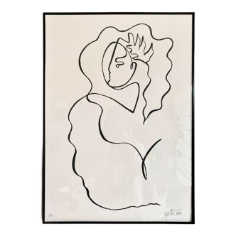" La fille des étoiles " , 2023, format 50 x 70 cm par Atelier Agapé
