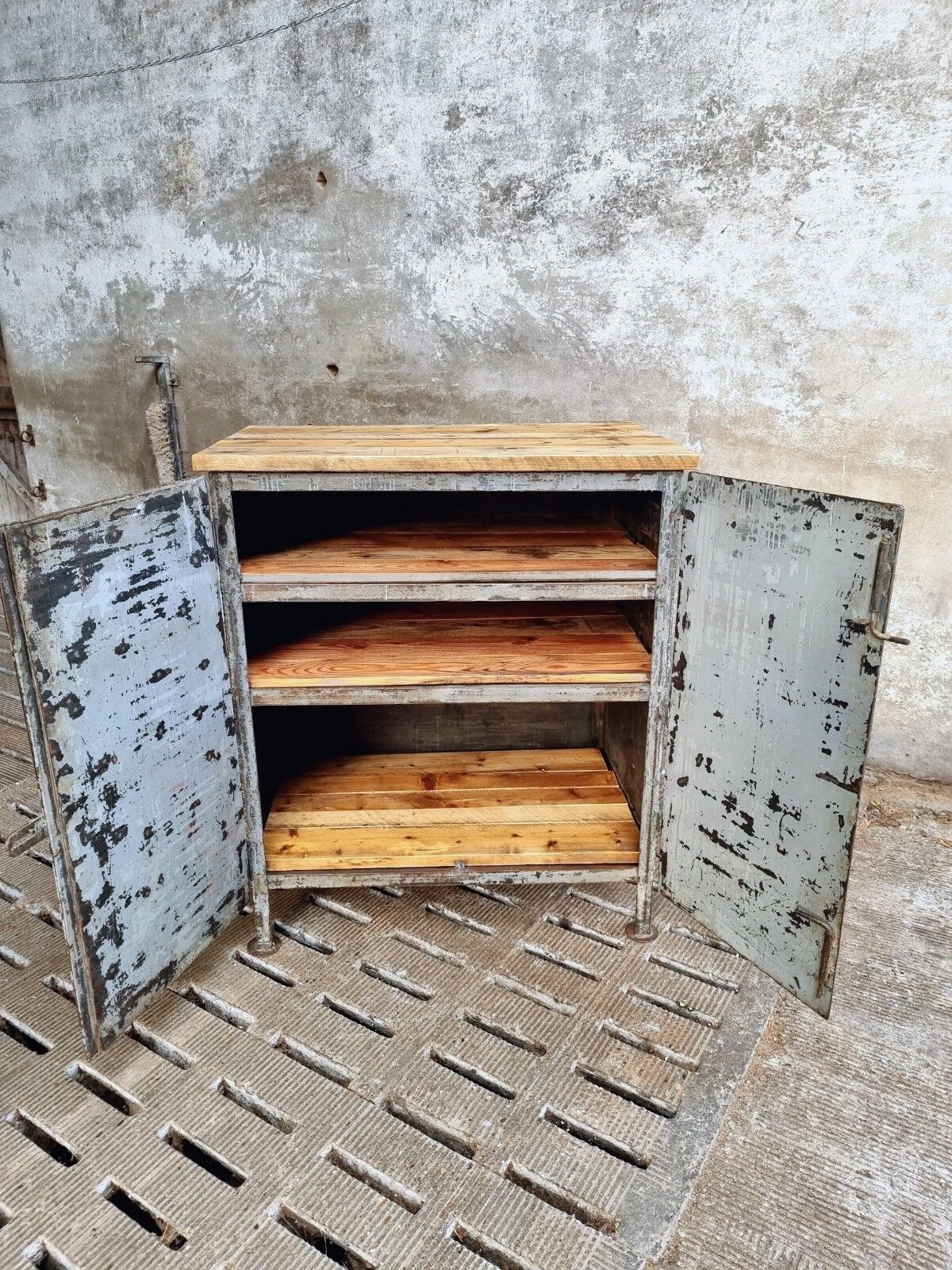 Industrial cabinet sideboard steel