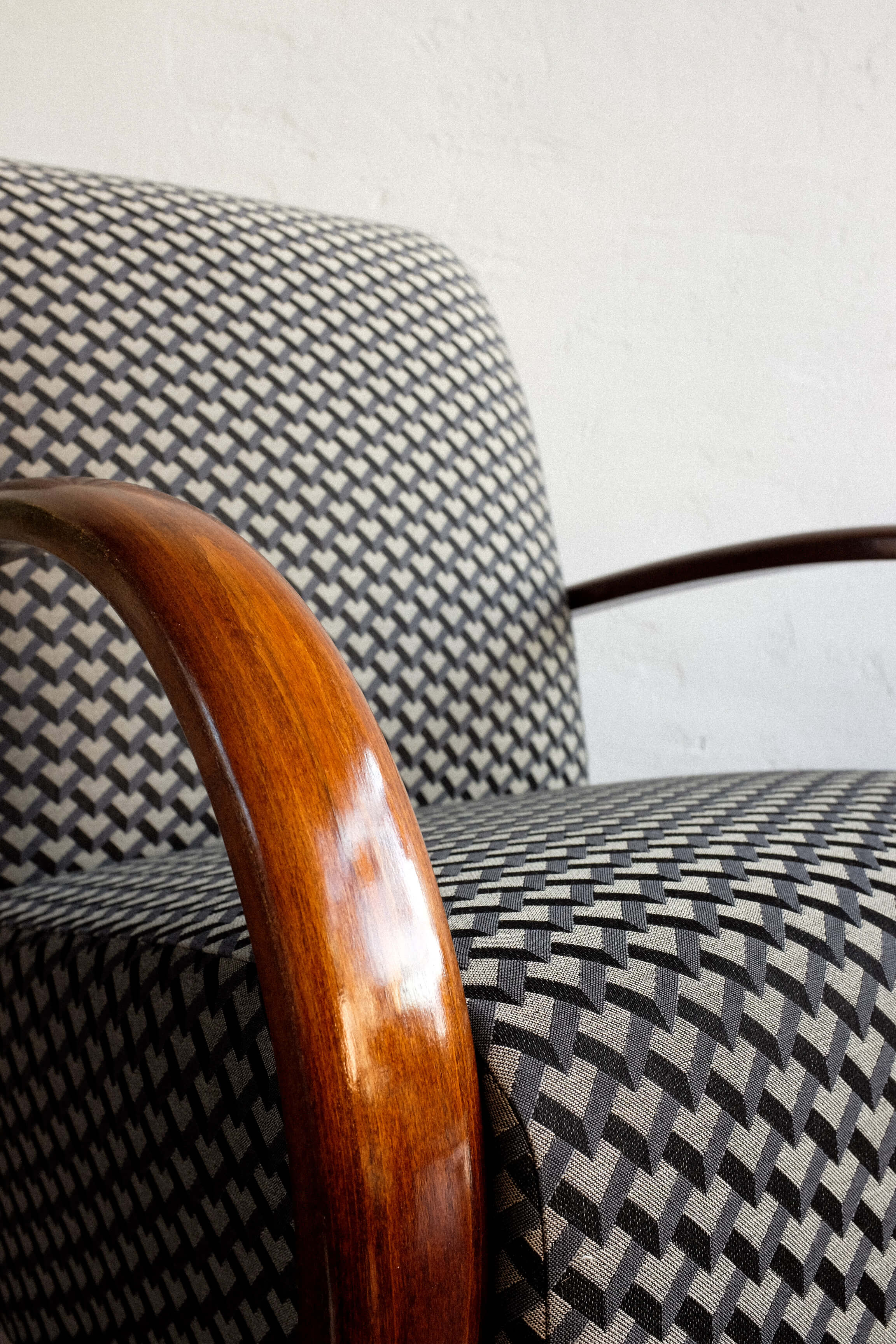 Vintage Czechoslovak Armchair by Jindřich Halabala, 1950s