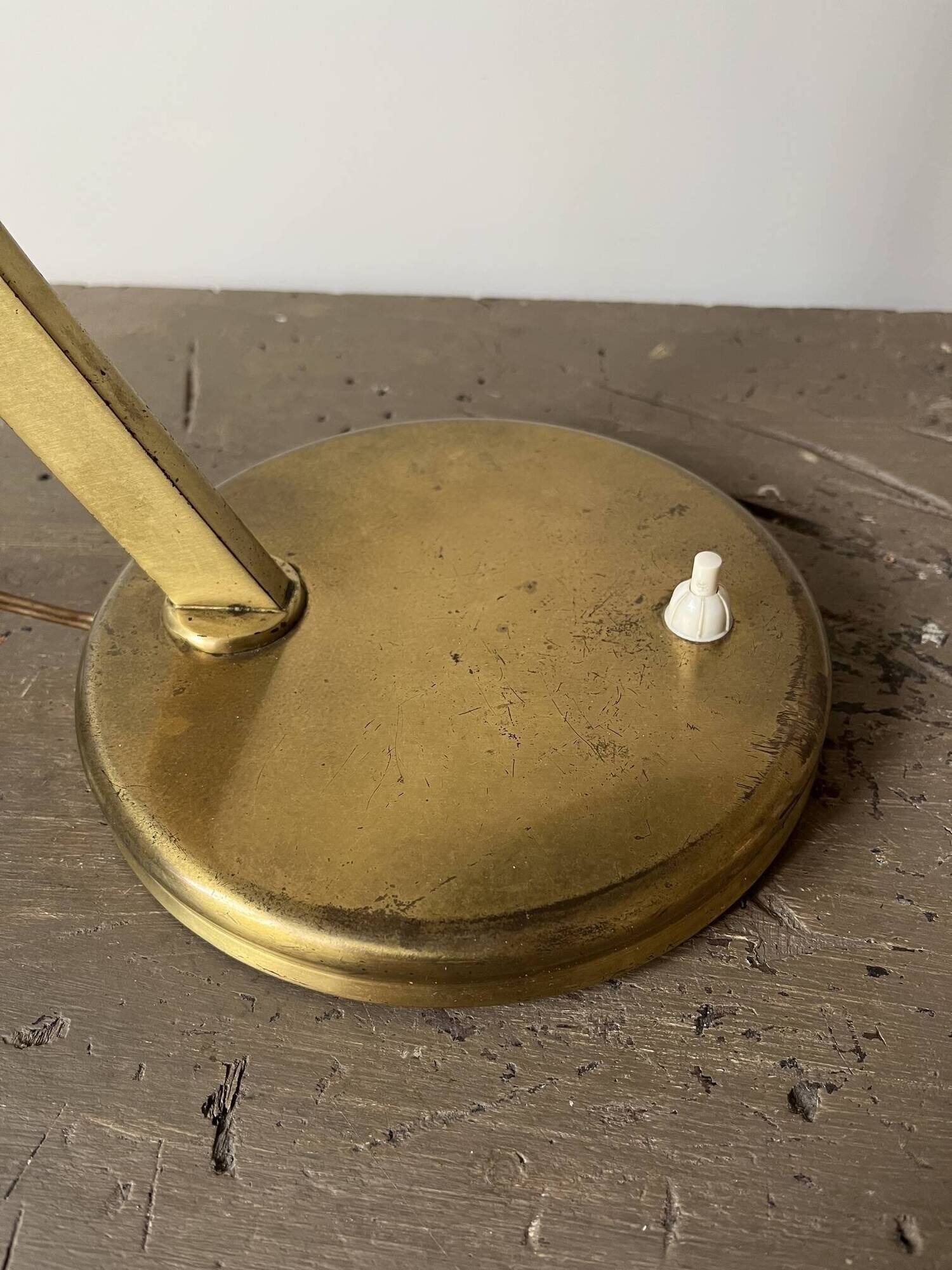 Bauhaus desk lamp in brass by Egon Hillebrand