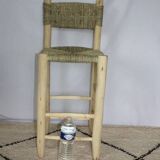 Lemon wood high chair - Moroccan handcrafted bar stool bohemian boho decor
