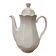 Vintage coffee pot in white porcelain with a gold trim.
