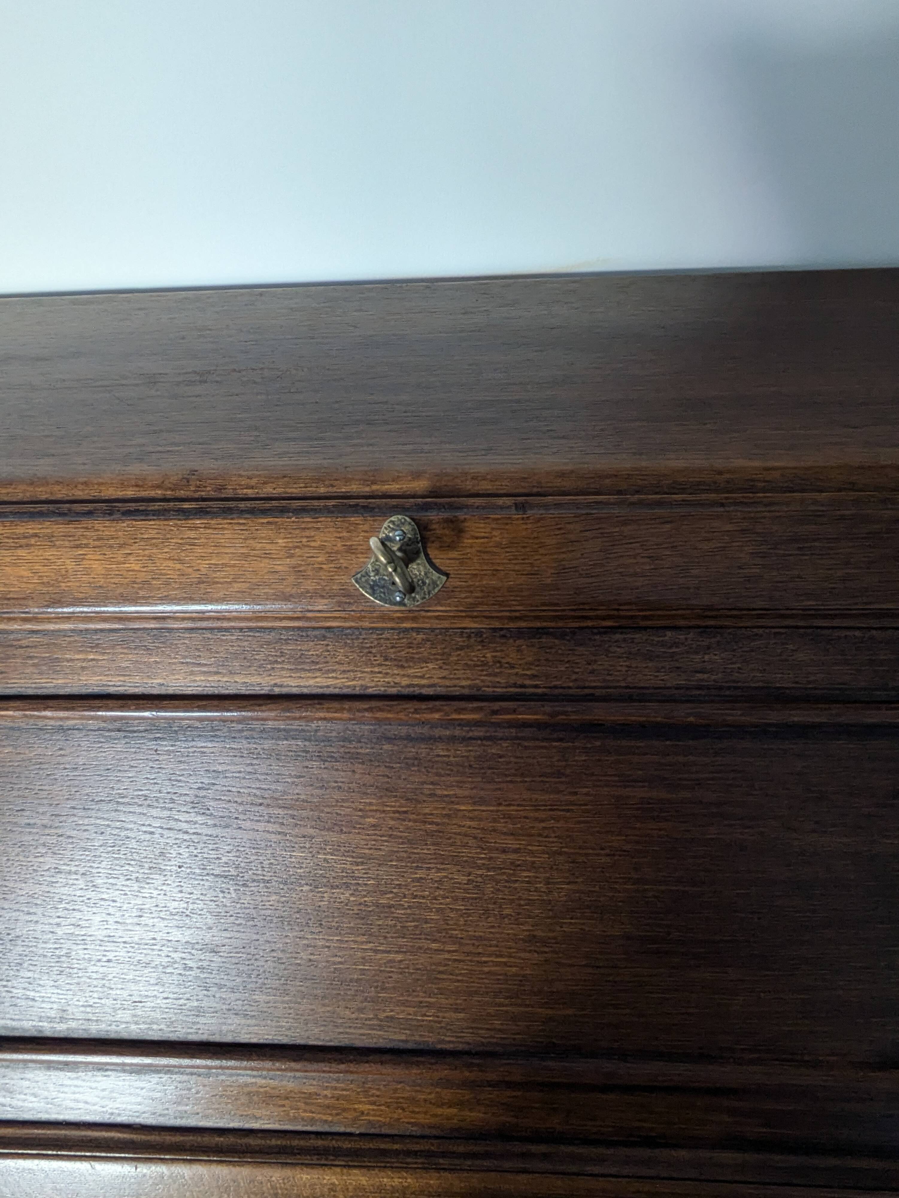 Solid wood secretary