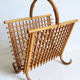 Rattan magazine door from the 60s/70s