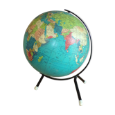 Earth globe vintage tripod
