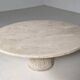 Peter Draenert Finale "1790" travertine coffee table, Germany, 1970s