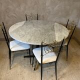 Marble table and 4 chairs