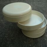 Multiplor 900 white, vintage storage box, office organizer, Rino Pirovano, Rexite