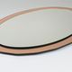 Cristal Arte Pink Oval Rosé Mid-Century Wall Mirror, Italy, 1960s