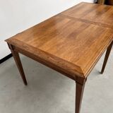 Petite table de ferme ancienne en chêne à 6 pieds