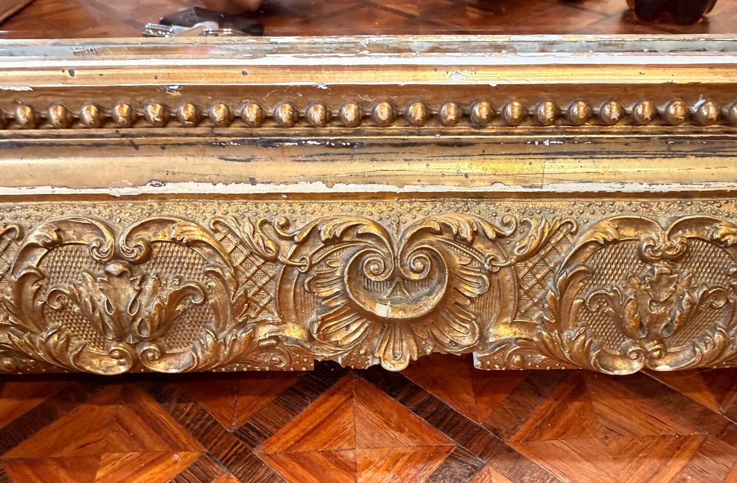 Large antique Louis-Philippe style mirror